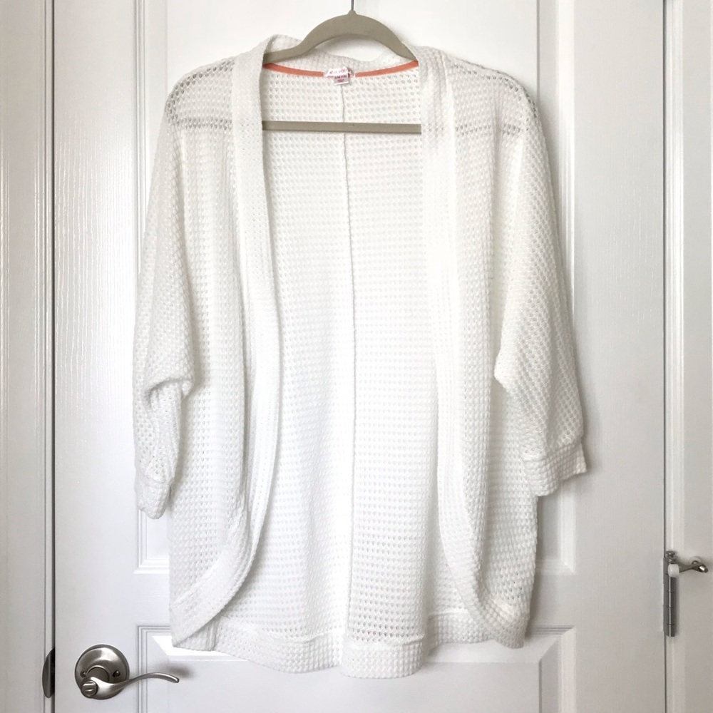 White Cocoon style cardigan